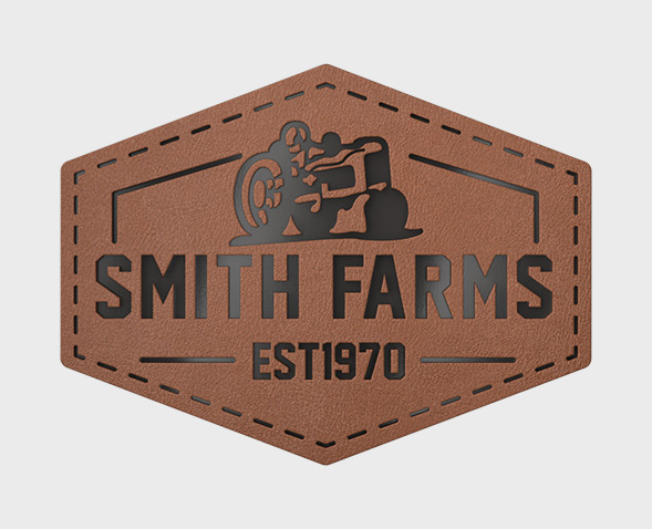 With Debossed Outlinev